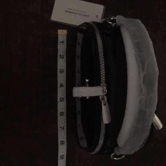 David Jones Black Patent Clutch/Crossbody - Picture 9 of 11